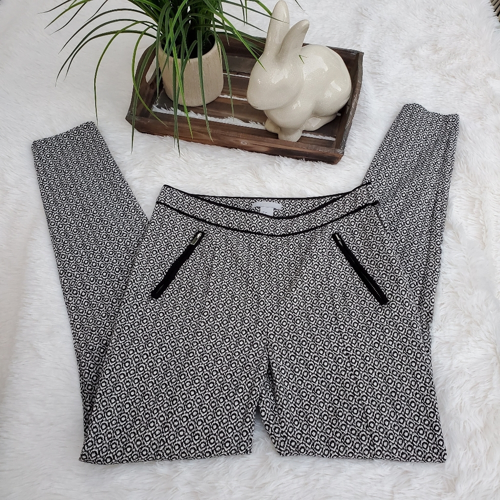 H&M Skinny Pixie Pants - fun black & white design!